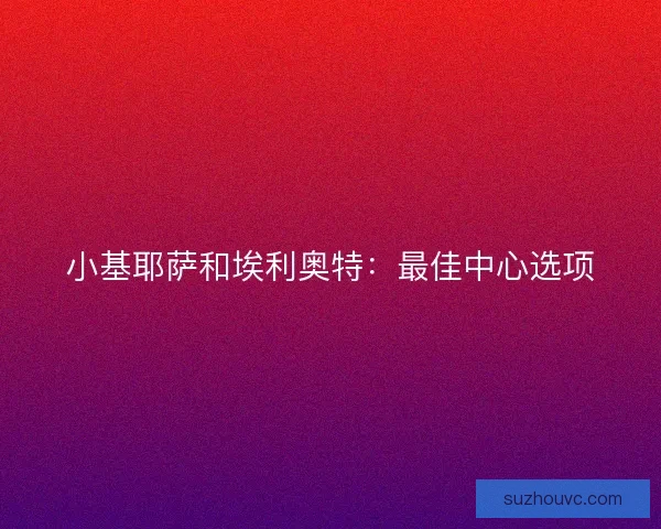 小基耶萨和埃利奥特:最佳中心选项 小基耶萨和埃利奥特:最佳中心选项